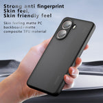 Xiaomi Redmi Turbo 4 5G / Poco X7 Pro 5G-skal Skin-Touch TPU + PC Matt mobilskal, Transparent Svart