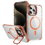 For iPhone 12 Pro Max Clear Phone Case with Lens Kickstand Cover Compatible with MagSafe