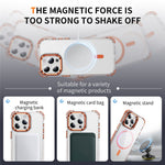 For iPhone 12 Pro Max Clear Phone Case with Lens Kickstand Cover Compatible with MagSafe