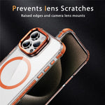 For iPhone 12 Pro Max Clear Phone Case with Lens Kickstand Cover Compatible with MagSafe