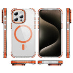 For iPhone 12 Pro Max Clear Phone Case with Lens Kickstand Cover Compatible with MagSafe