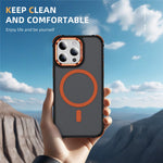 For iPhone 12 Pro  /  12 Case with Lens Kickstand Matte Phone Back Cover Compatible with MagSafe