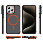 For iPhone 12 Pro  /  12 Case with Lens Kickstand Matte Phone Back Cover Compatible with MagSafe