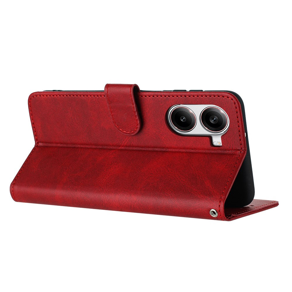 For Xiaomi Redmi Turbo 4 5G / Poco X7 Pro 5G Case Flip Stand PU Leather Wallet Phone Cover Calf Texture