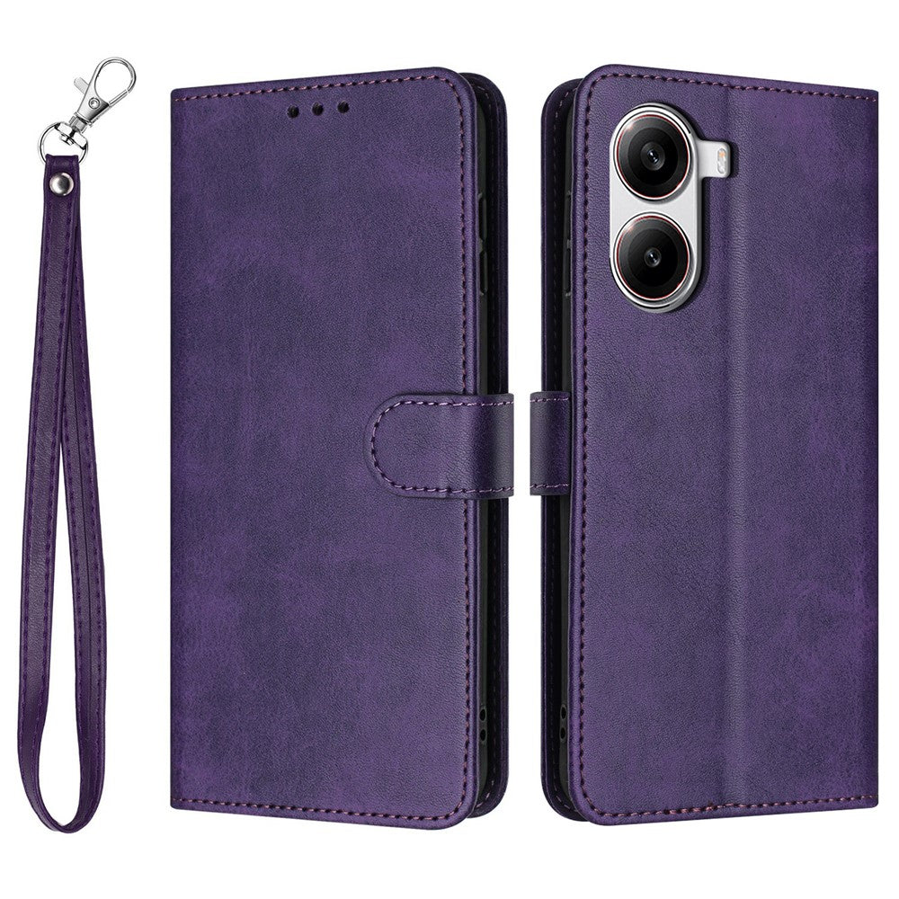 For Xiaomi Redmi Turbo 4 5G / Poco X7 Pro 5G Case Flip Stand PU Leather Wallet Phone Cover Calf Texture