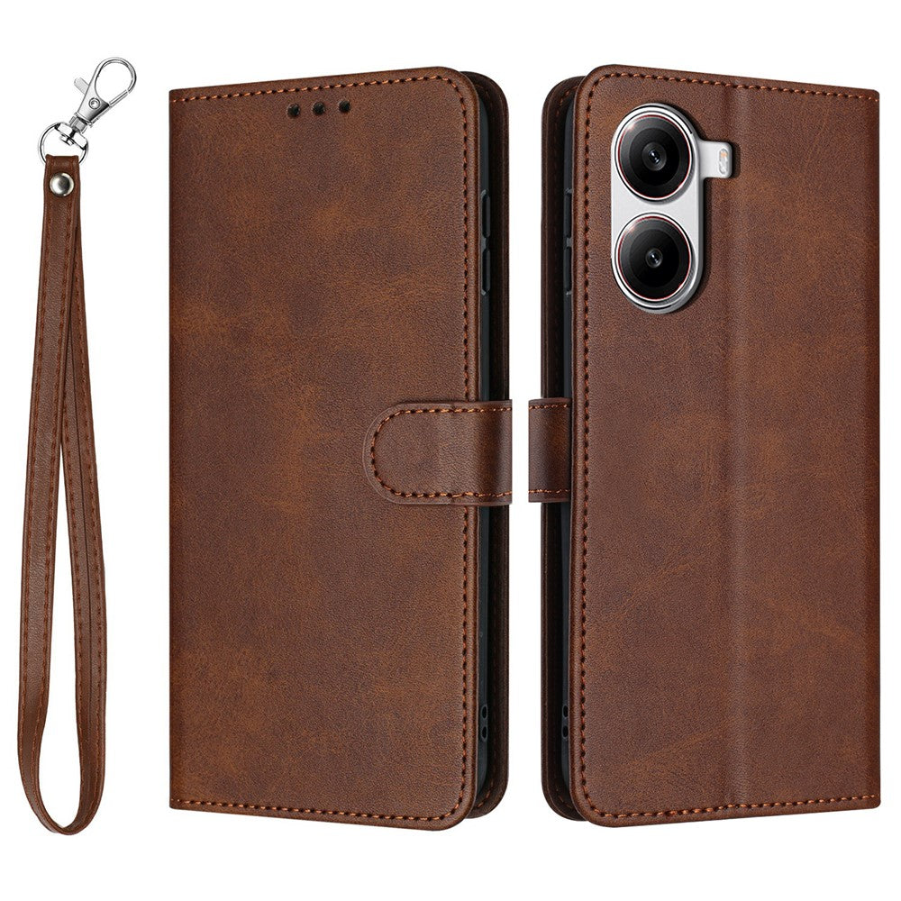 For Xiaomi Redmi Turbo 4 5G / Poco X7 Pro 5G Case Flip Stand PU Leather Wallet Phone Cover Calf Texture