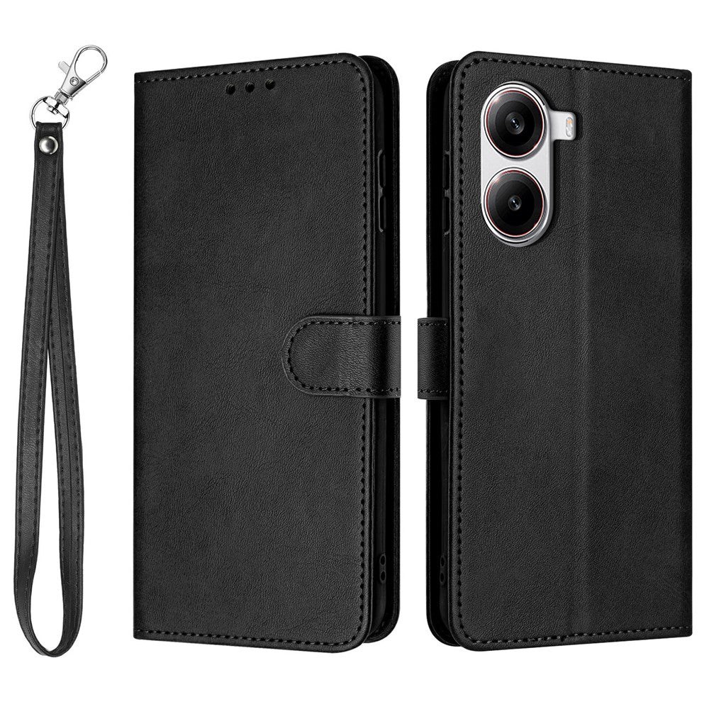 For Xiaomi Redmi Turbo 4 5G / Poco X7 Pro 5G Case Flip Stand PU Leather Wallet Phone Cover Calf Texture