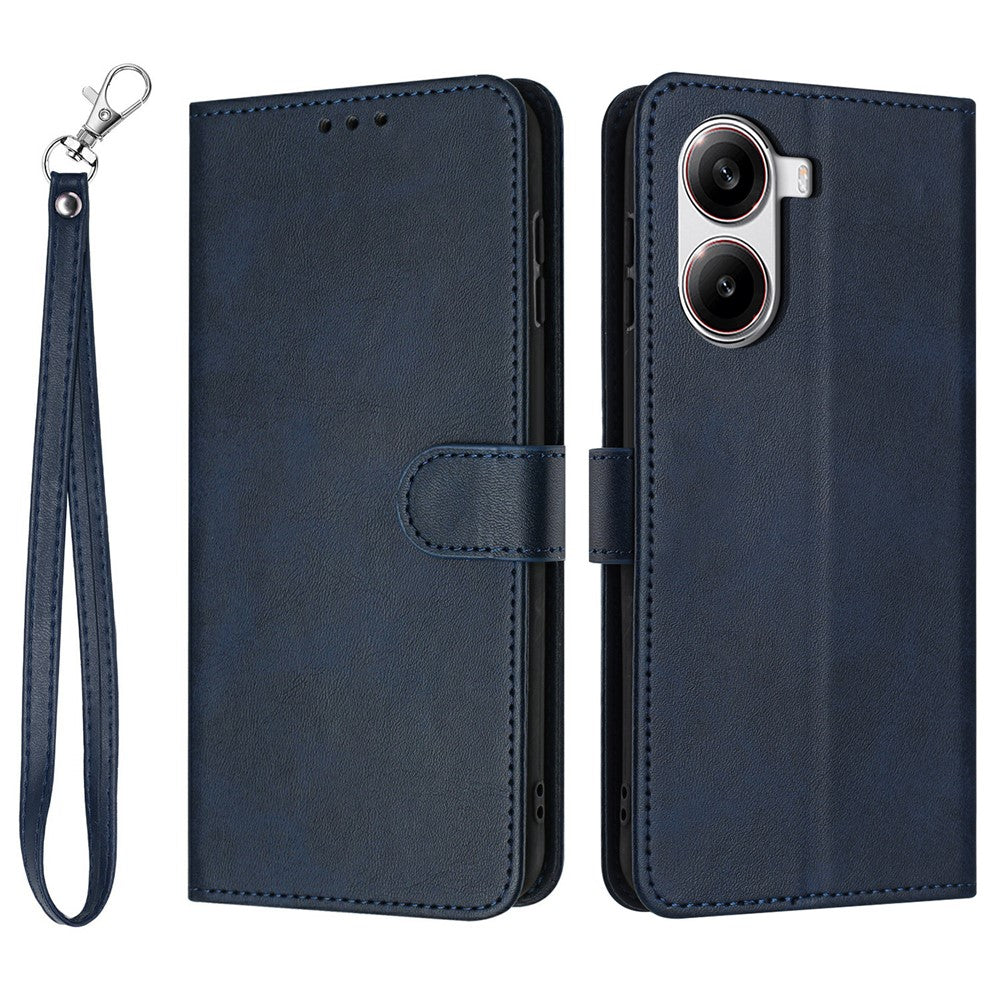 For Xiaomi Redmi Turbo 4 5G / Poco X7 Pro 5G Case Flip Stand PU Leather Wallet Phone Cover Calf Texture