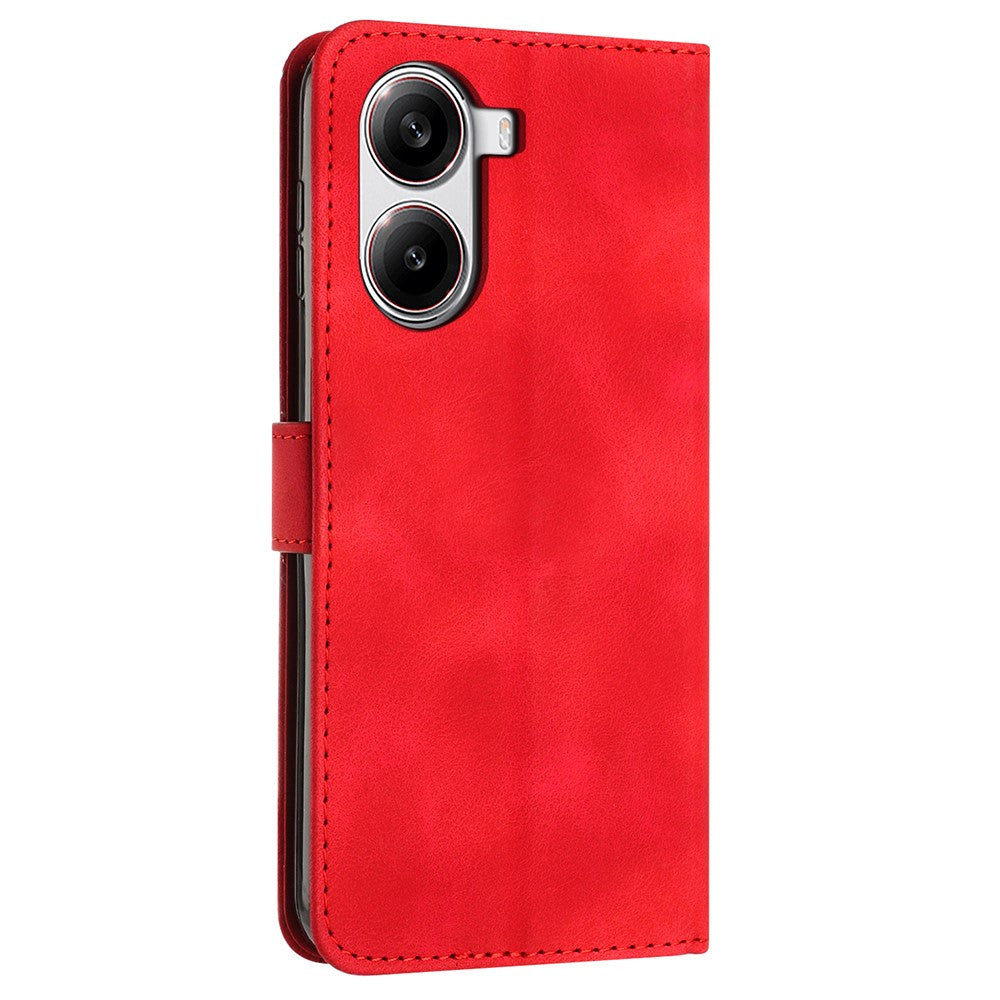 For Xiaomi Redmi Turbo 4 5G / Poco X7 Pro 5G Case Handbag Imprinted Triangle Leather Phone Cover
