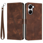 For Xiaomi Redmi Turbo 4 5G / Poco X7 Pro 5G Case Handbag Imprinted Triangle Leather Phone Cover