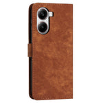 Phone Case for Xiaomi Redmi Turbo 4 5G / Poco X7 Pro 5G Imprinted Lines Leather Cover with Stand