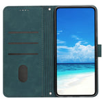 Til Oppo Reno13 F 5G (Reno 13 FS 5G) / 4G Etui Med Stander i PU-læder, Telefoncover med Præget Hjerte-Mønster