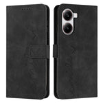 For Xiaomi Redmi Turbo 4 5G / Poco X7 Pro 5G Case Viewing Stand PU Leather Phone Cover Imprinted Heart Pattern