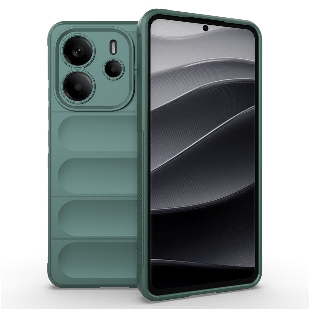 For Xiaomi Redmi Note 14 4G (163.25mm) Case Anti-Drop Soft TPU Rugged Phone Back Cover