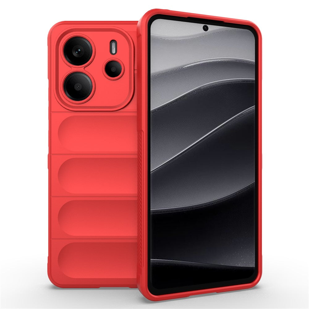 For Xiaomi Redmi Note 14 4G (163.25mm) Case Anti-Drop Soft TPU Rugged Phone Back Cover