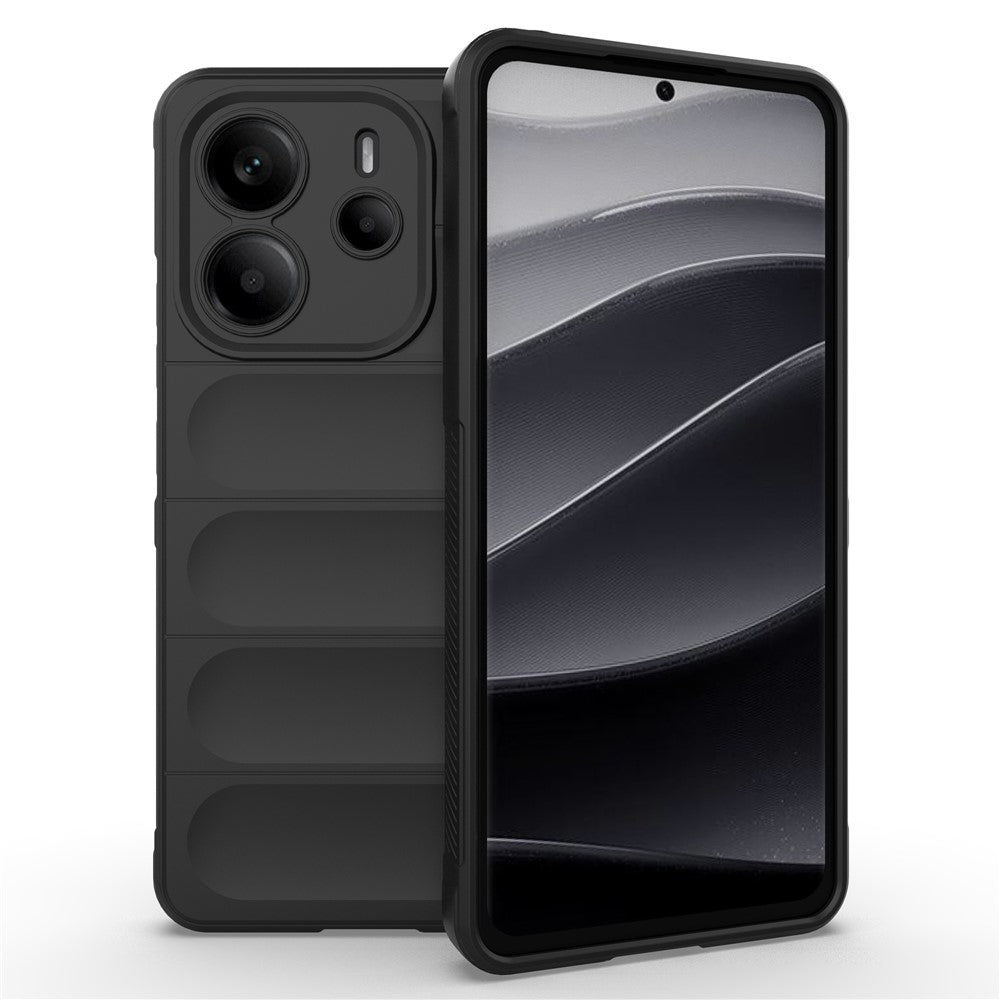 For Xiaomi Redmi Note 14 4G (163.25mm) Case Anti-Drop Soft TPU Rugged Phone Back Cover