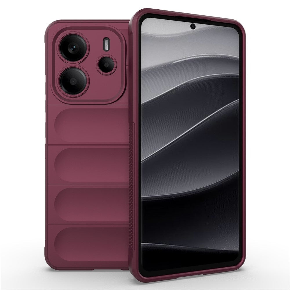 For Xiaomi Redmi Note 14 4G (163.25mm) Case Anti-Drop Soft TPU Rugged Phone Back Cover
