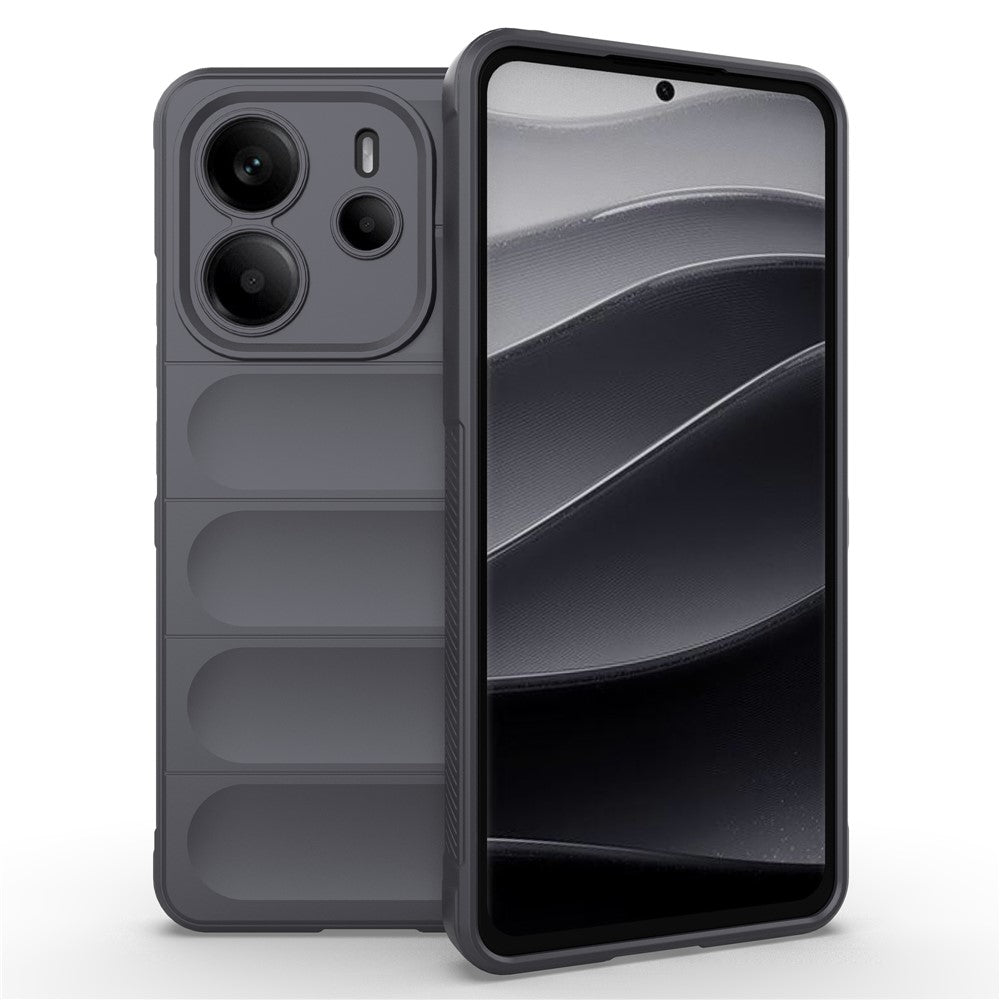 For Xiaomi Redmi Note 14 4G (163.25mm) Case Anti-Drop Soft TPU Rugged Phone Back Cover