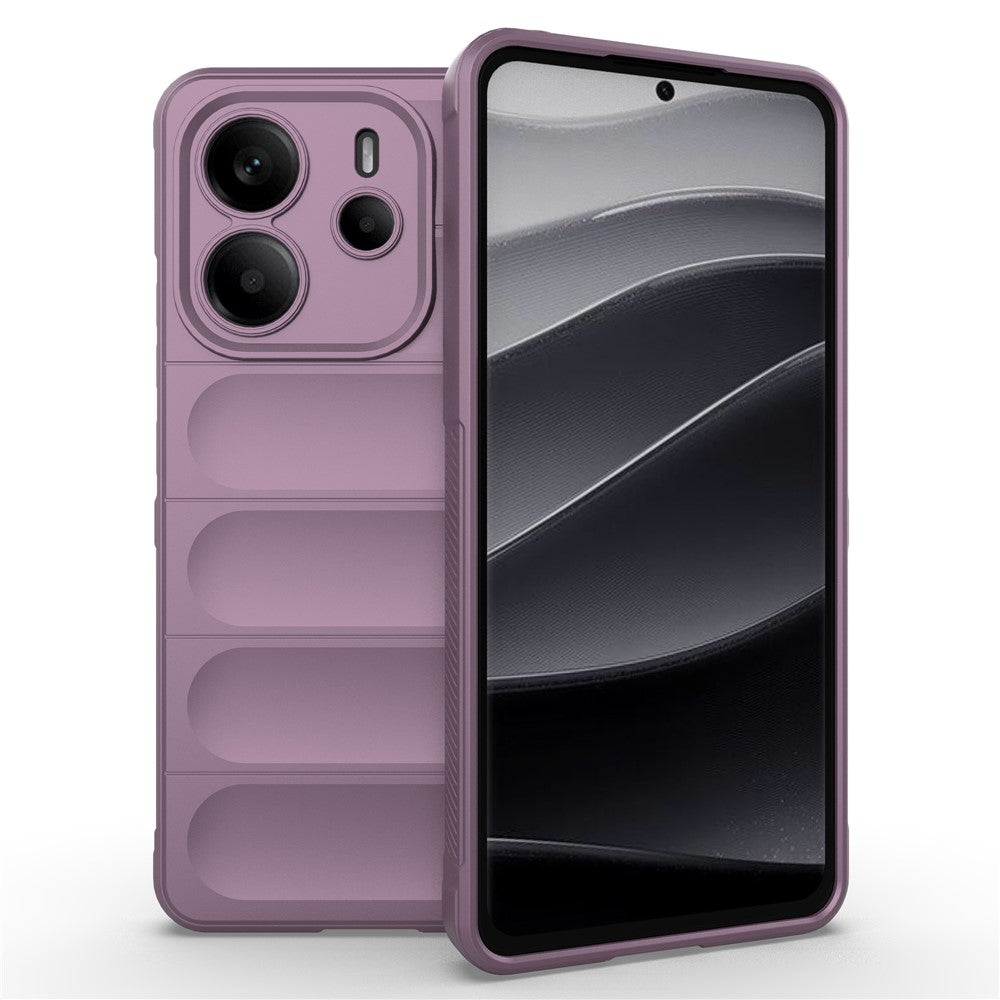 For Xiaomi Redmi Note 14 4G (163.25mm) Case Anti-Drop Soft TPU Rugged Phone Back Cover