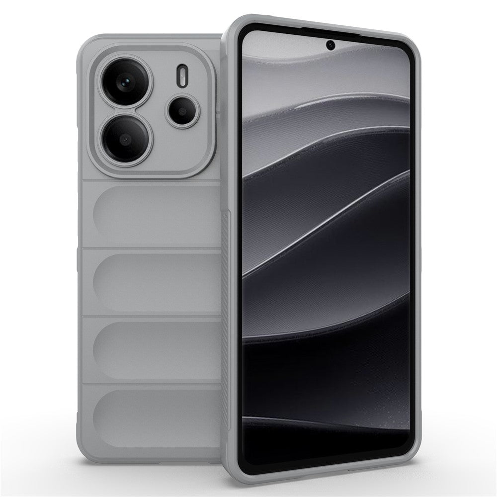 For Xiaomi Redmi Note 14 4G (163.25mm) Case Anti-Drop Soft TPU Rugged Phone Back Cover