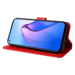 Full Protection Phone Case For Oppo Reno8 5G (Global Version), Sunflower Imprinted PU Leather Stand Anti-scratch Phone Flip Wallet Cover with Strap