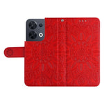 Full Protection Phone Case For Oppo Reno8 5G (Global Version), Sunflower Imprinted PU Leather Stand Anti-scratch Phone Flip Wallet Cover with Strap