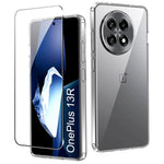 For OnePlus 13R 5G Clear TPU Anti-Scratch Phone Case + 2.5D Arc Edge Screen Protector