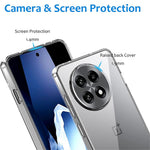 For OnePlus 13R 5G Clear TPU Anti-Scratch Phone Case + 2.5D Arc Edge Screen Protector