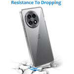 For OnePlus 13R 5G Clear TPU Anti-Scratch Phone Case + 2.5D Arc Edge Screen Protector