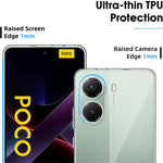 For Xiaomi Poco X7 Pro 5G Case Anti-Fingerprint Crystal Clear TPU Phone Cover