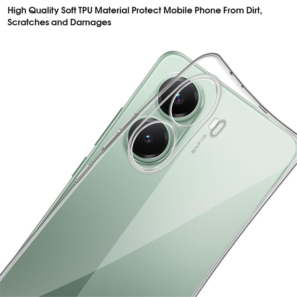 For Xiaomi Poco X7 Pro 5G Case Anti-Fingerprint Crystal Clear TPU Phone Cover