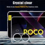 For Xiaomi Poco X7 Pro 5G Case Flexible TPU Phone Cover with 2PCS 2.5D Arc Tempered Glass Film