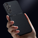 For Samsung Galaxy A56 5G Magnetic Case Litchi Texture Slim Soft TPU + PU Leather Phone Cover