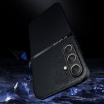 For Samsung Galaxy A56 5G Magnetic Case Litchi Texture Slim Soft TPU + PU Leather Phone Cover