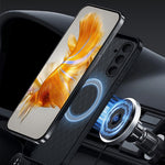 For Samsung Galaxy A56 5G Magnetic Case Litchi Texture Slim Soft TPU + PU Leather Phone Cover