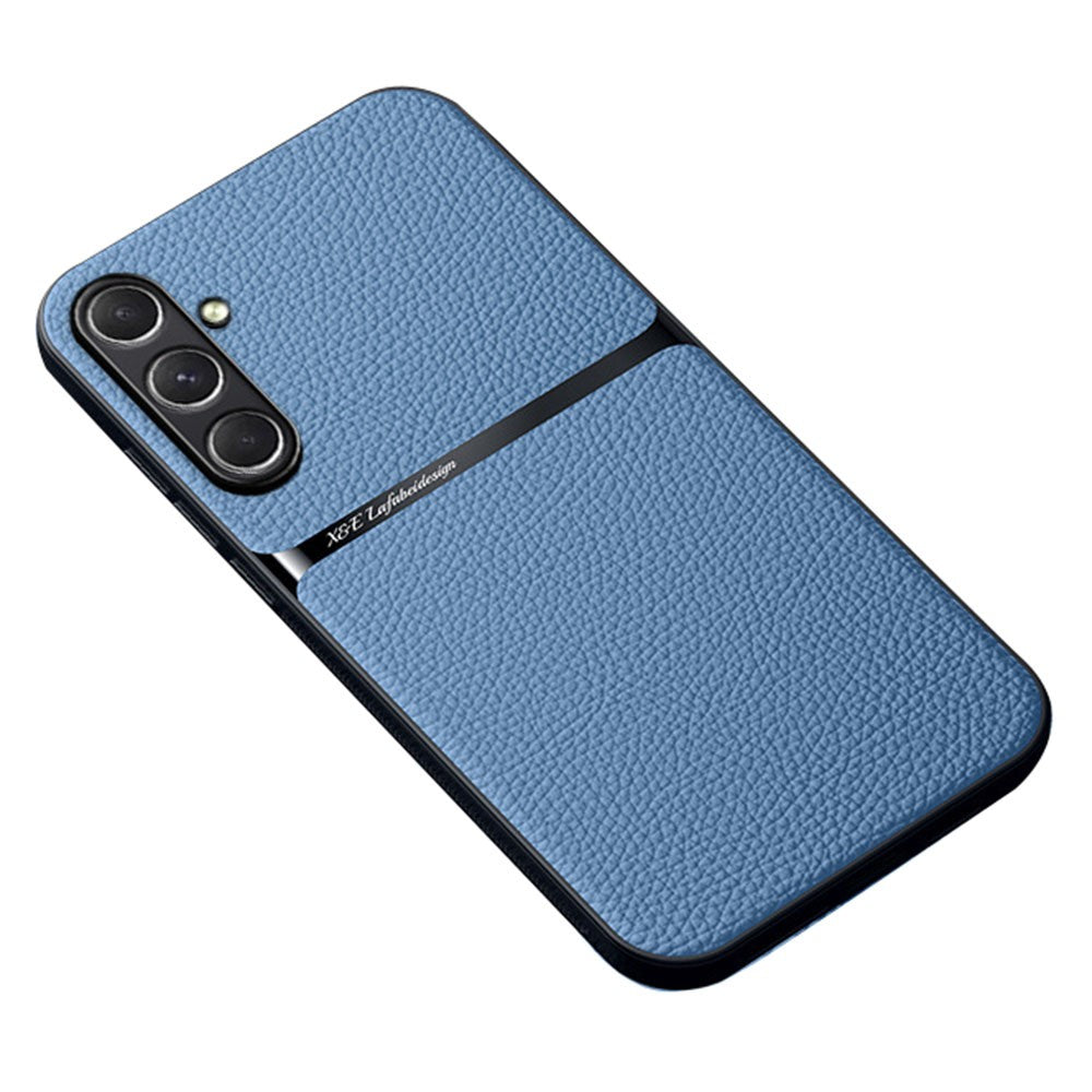For Samsung Galaxy A56 5G Magnetic Case Litchi Texture Slim Soft TPU + PU Leather Phone Cover