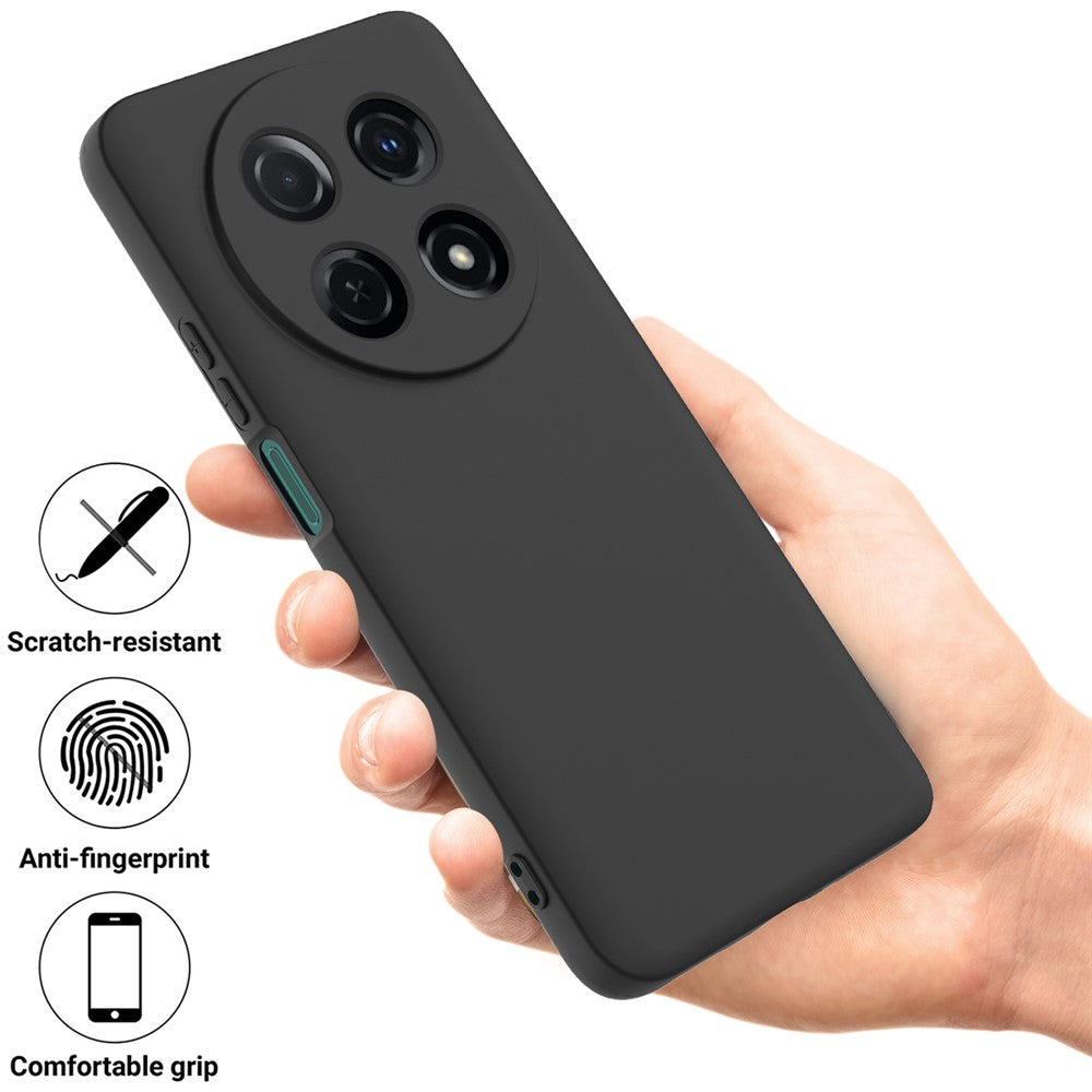 Huawei Nova 13i 4G Flytande Silikonskal mobil Baksida med Handrem
