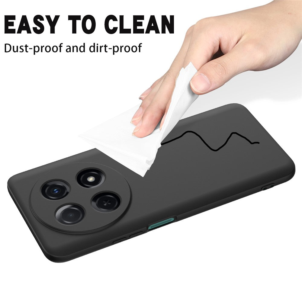 Huawei Nova 13i 4G Flytande Silikonskal mobil Baksida med Handrem