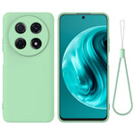 Huawei Nova 13i 4G Flytande Silikonskal mobil Baksida med Handrem