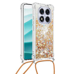 For Xiaomi Poco X7 5G / Xiaomi Redmi Note 14 Pro 5G TPU Case Quicksand Design Phone Cover with Lanyard