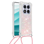 For Xiaomi Poco X7 5G / Xiaomi Redmi Note 14 Pro 5G TPU Case Quicksand Design Phone Cover with Lanyard