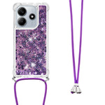 For Xiaomi Redmi Note 14 5G TPU Case Quicksand Design Phone Cover with Lanyard