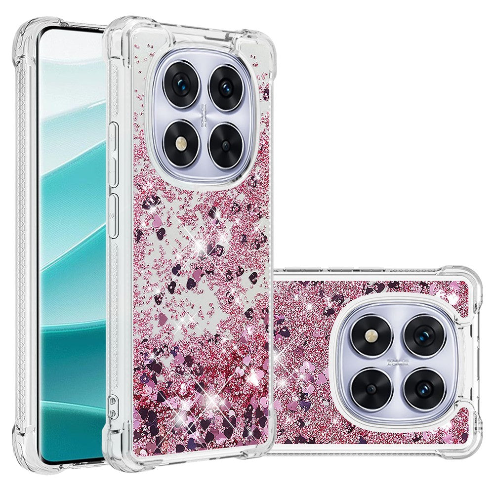 For Xiaomi Poco X7 5G / Xiaomi Redmi Note 14 Pro 5G TPU Case Glitter Quicksand Shockproof Phone Back Cover