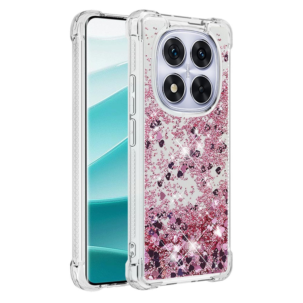For Xiaomi Poco X7 5G / Xiaomi Redmi Note 14 Pro 5G TPU Case Glitter Quicksand Shockproof Phone Back Cover