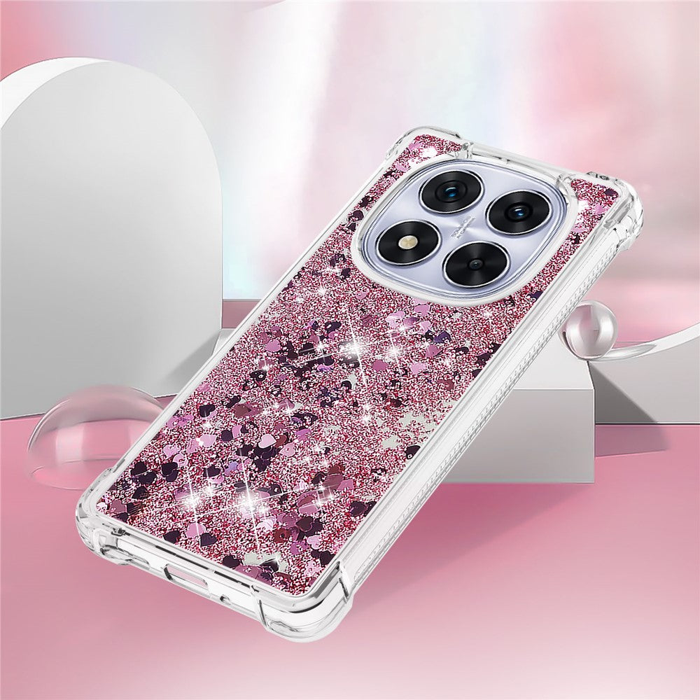 For Xiaomi Poco X7 5G / Xiaomi Redmi Note 14 Pro 5G TPU Case Glitter Quicksand Shockproof Phone Back Cover