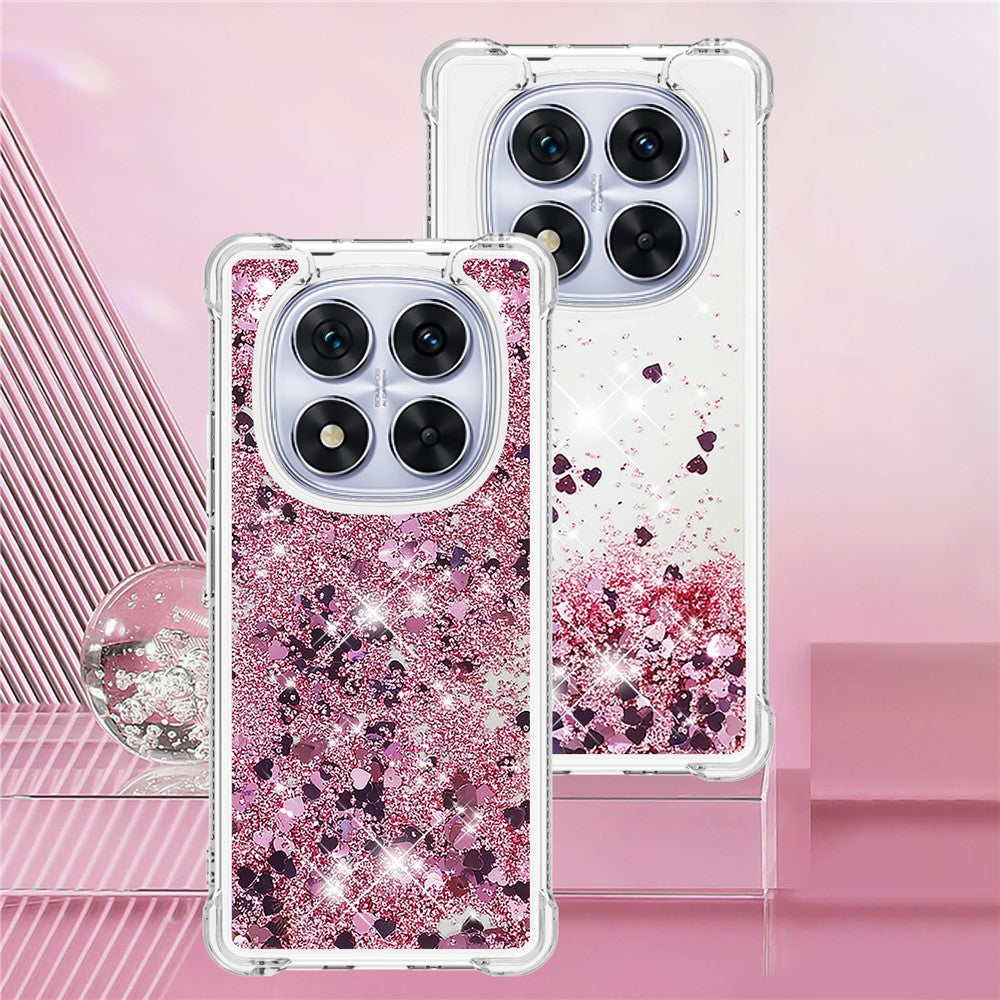 For Xiaomi Poco X7 5G / Xiaomi Redmi Note 14 Pro 5G TPU Case Glitter Quicksand Shockproof Phone Back Cover