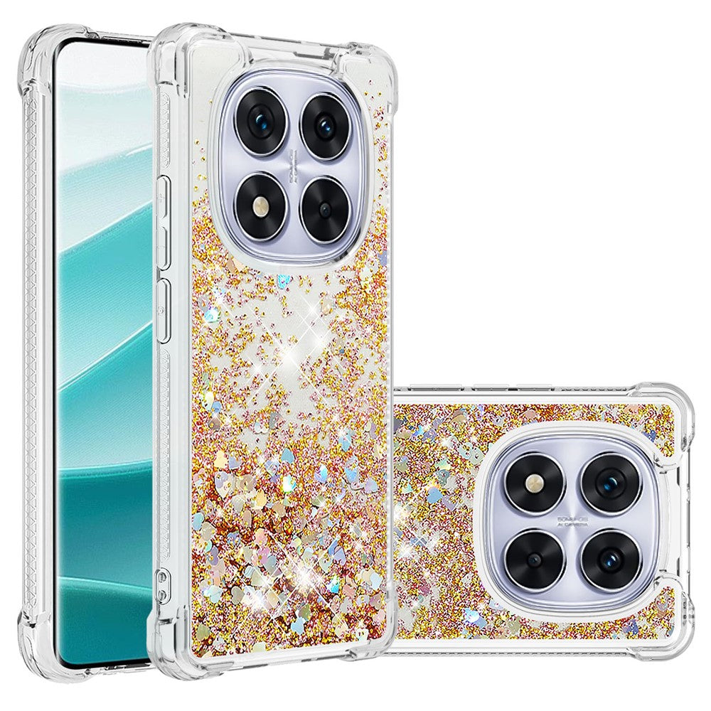 For Xiaomi Poco X7 5G / Xiaomi Redmi Note 14 Pro 5G TPU Case Glitter Quicksand Shockproof Phone Back Cover