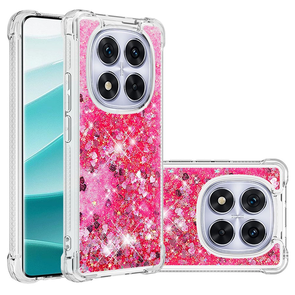 For Xiaomi Poco X7 5G / Xiaomi Redmi Note 14 Pro 5G TPU Case Glitter Quicksand Shockproof Phone Back Cover