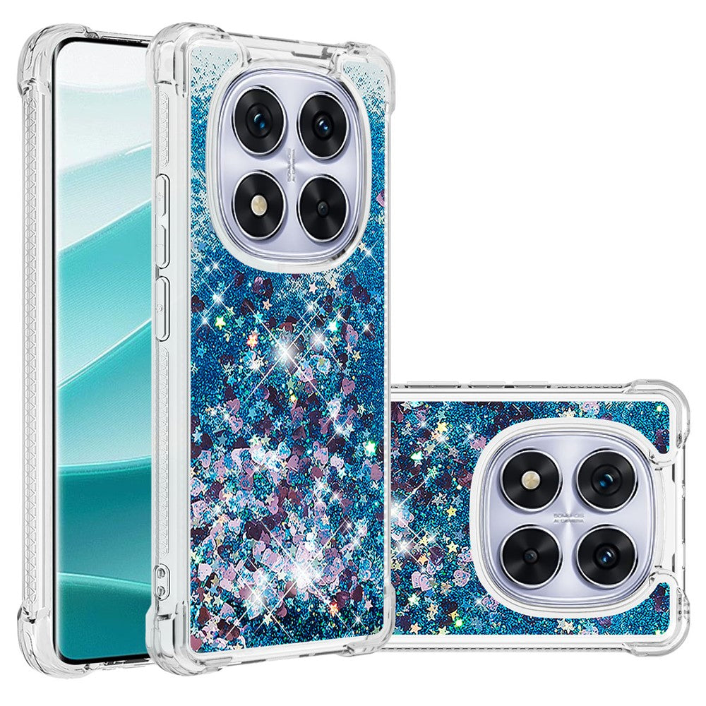 For Xiaomi Poco X7 5G / Xiaomi Redmi Note 14 Pro 5G TPU Case Glitter Quicksand Shockproof Phone Back Cover