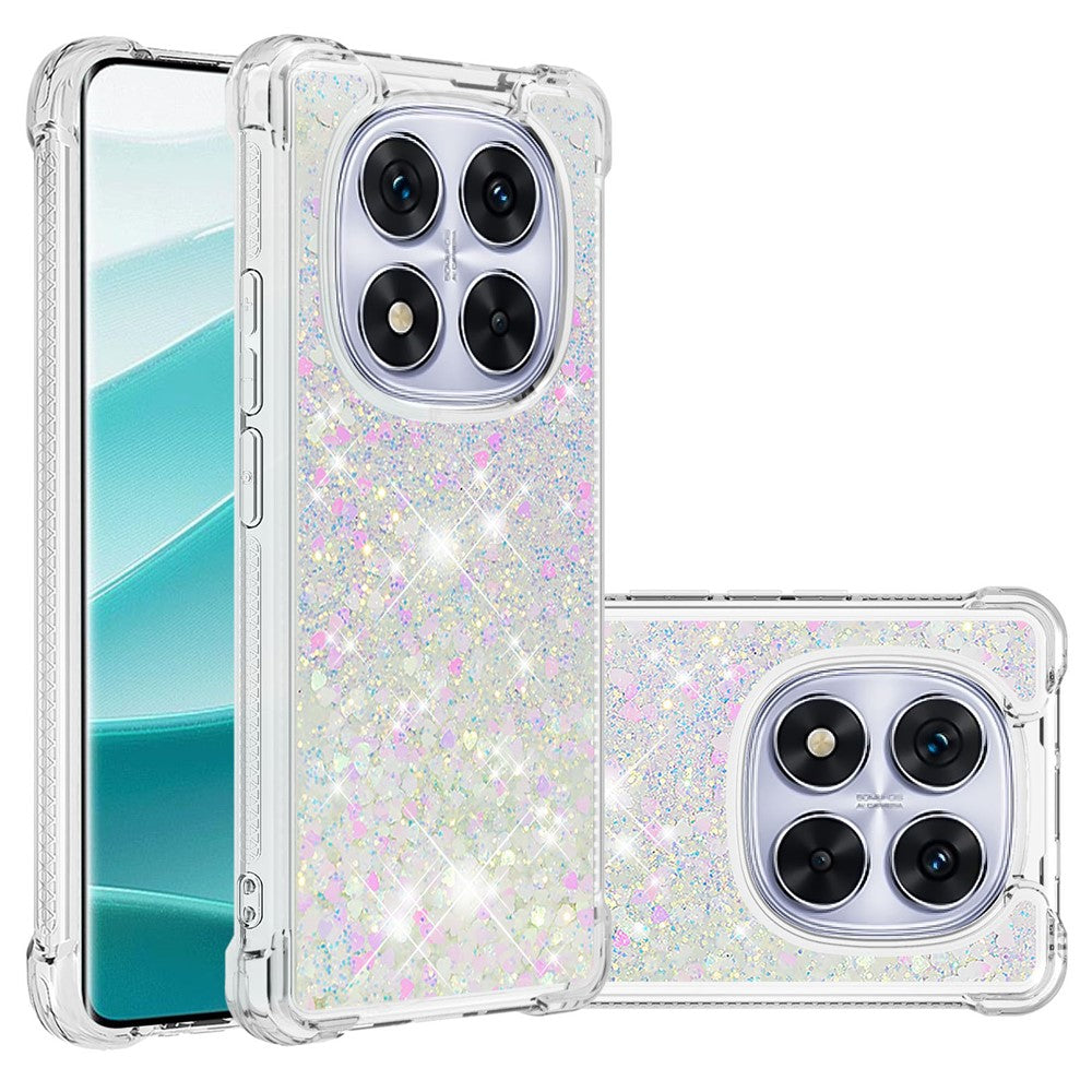 For Xiaomi Poco X7 5G / Xiaomi Redmi Note 14 Pro 5G TPU Case Glitter Quicksand Shockproof Phone Back Cover